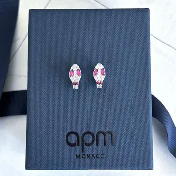 apm monaco 뱀 스네이크 뱀 실버925 귀걸이