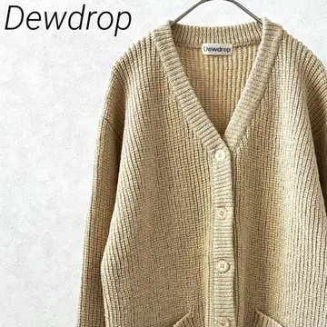 [ 새상품급 ] Dewdrop 가디건 니트 V넥 포켓 부착 루즈핏