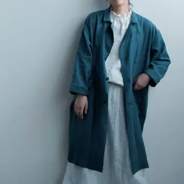 wafu 린넨 아틀리에 코트 린넨