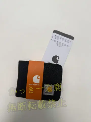 Carhartt 블랙 접이식 지갑