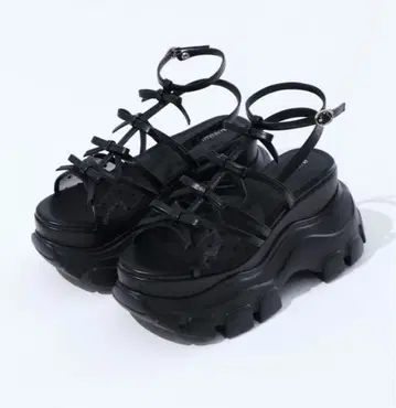M me eme Sheer dot ribbon sport sandal S