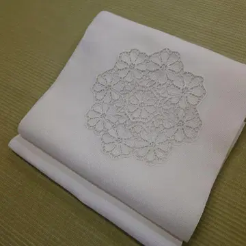 자수 나고야 오비 순수 실크 미사용 새상품 별주 창작품 미재단