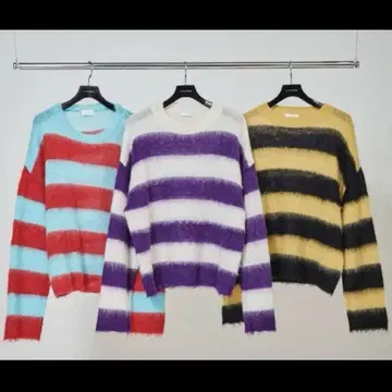 LittleBig 리틀빅 모헤어 니트 21aw 퍼플 사이즈 M