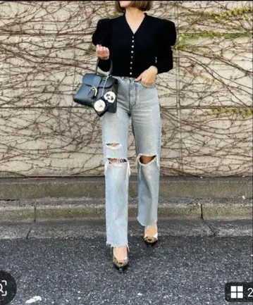 시뉴 cygne 하트 버튼 숏 기장 가디건
