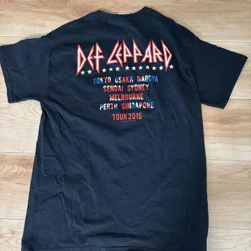 Def Leppard TOUR 2015 티셔츠 M 사이즈