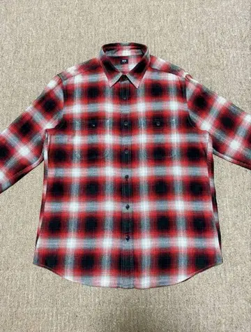 UNIQLO 옴브레 체크 XL 레어