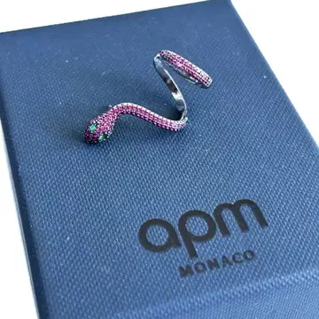 apm 모나코 뱀 스네이크 귀걸이 싱글 실버925