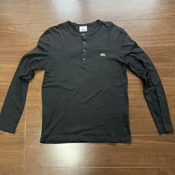 LACOSTE 블랙 긴팔 티셔츠 M