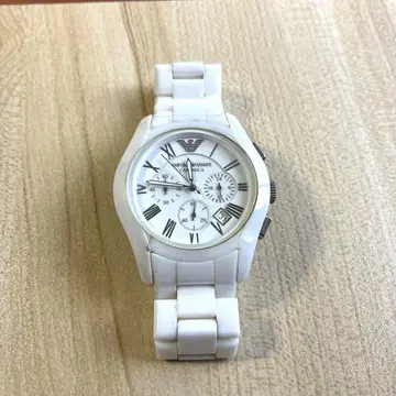 EMPORIO ARMANI 화이트 크로노그래프