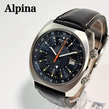 작동품 Alpina 남성용 손목시계 파이롯트 워치 복각판 70s y2k