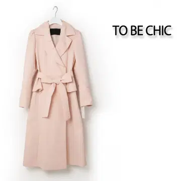 790k 새상품 TO BE CHIC 자카드 타프타 코트 롱 42