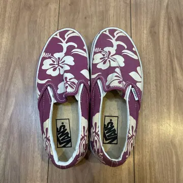 빈티지 Vans 하이비스커스 패턴 슬립온 5