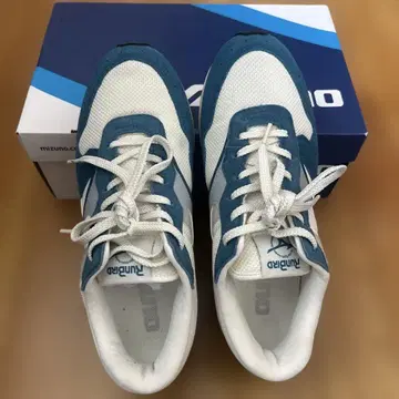 Mizuno 웨이브 라이더 스니커즈 파랑/화이트 26cm