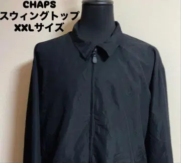 [ CHAPS ] 스윙탑 ALL BLACK 안감 블루 체크 XXL
