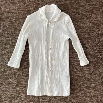 츠모리치사토 크레프리 셔츠 블라우스 주름 가공 플리츠 쿠슈쿠슈 56