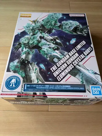 MG 1/100 건담 베이스 한정판 유니콘 건담 빛의 결정체