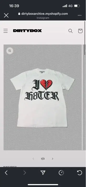 DIRTYBOX IHH T-SHIRTS macra 군 착용