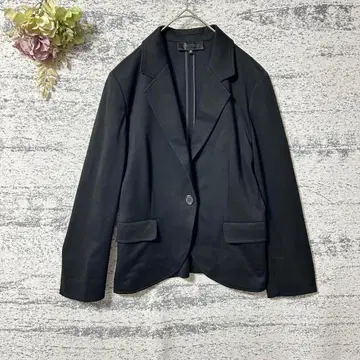 언타이틀 코튼 테일러드 자켓 블랙 L 스트레치 일본제