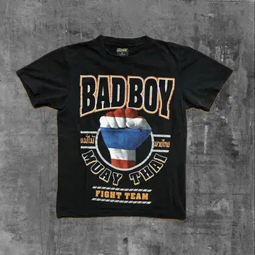 90s BADBOY 무에타이 T셔츠 블랙