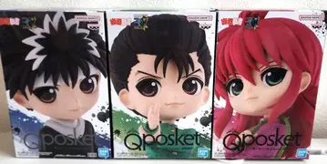 유유백서 Qposket 피규어 유스케 쿠라마 히에이 3점