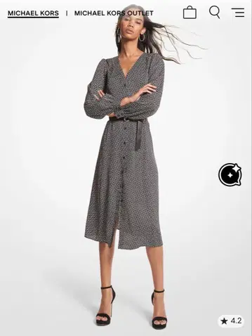 마이클코어스 벨트 포함 원피스