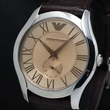 [정품 작동] 아르마니 AR-1704 스몰 세컨드 라운드 QZ 남성용