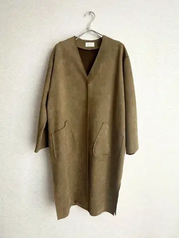 새상품급 MANSART philosophy 페이크 스웨이드 코트 야마다야