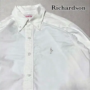 새상품급 Richardson 옥스퍼드 셔츠 자수 made in USA