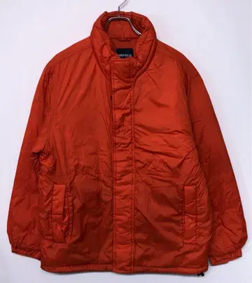 올드 UNIQLO 구제 의류 레스큐 오렌지 나일론 충전솜 자켓
