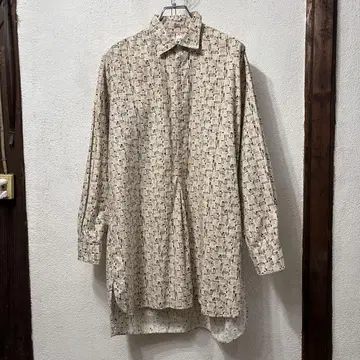진품 유로 그랑 파샤 셔츠 풀오버 셔츠 패턴 셔츠 유럽 구제 의류