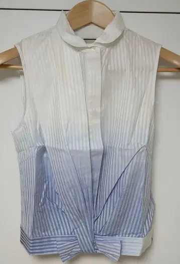 폴 스미스 슬리브리스 셔츠 화이트 블루 메인 라인