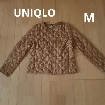 [ UNIQLO ] WARM PADDED 나일론 자켓 M 캐러멜색