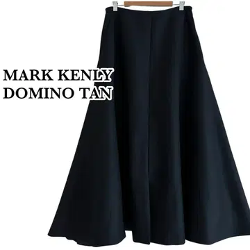 MARK KENLY DOMINO TAN 프론트 슬릿 롱 스커트 블랙