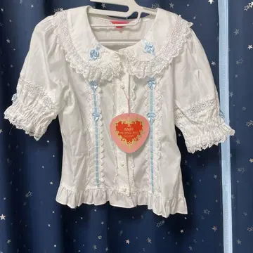 베이비더스타즈 샤인브라이트 셰릴 레이시 블라우스