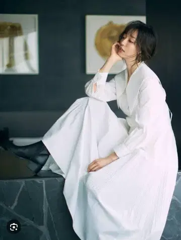 빅 칼라 셔츠 원피스 프레이 아이디 고토 마키