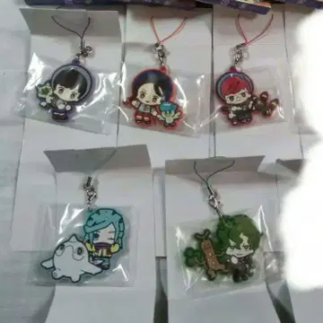 포켓몬스터 팔데아편 버튼 그루샤 외 러버 스트랩 5개