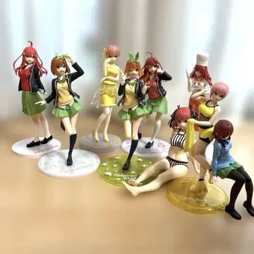 5등분의 신부 피규어 9체 세트 새상품급