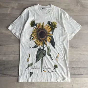 90년대 해바라기 아트T셔츠 빈티지 썬플라워 S