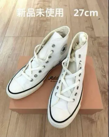 새상품 컨버스 에딕트 척테일러 캔버스 하이 화이트 별 세 개
