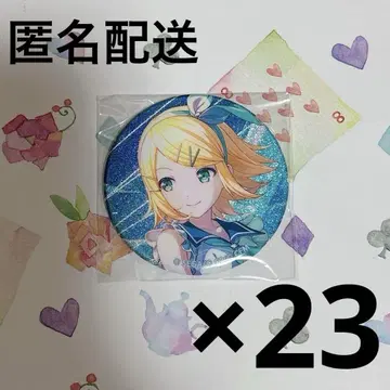 프로세카 카가미네 린 글리터 캔뱃지 그리캔 32C