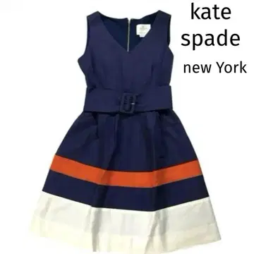 [ 컨디션 최상 ] kate spade 슬리브리스 무릎 기장 원피스