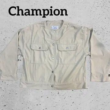 Champion 코듀로이 노카라 자켓 M 베이지