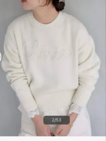 SLOVE IENA cherie 자수 니트