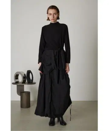 RIM.ARK / Asymmetry gather dress
