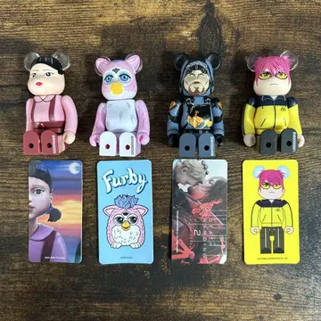 베어브릭 series 50th 4체 세트 카드 포함
