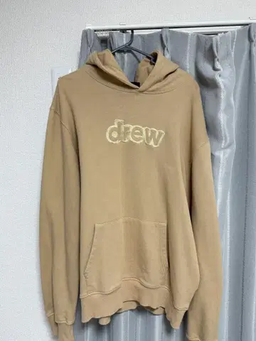 drew 자수 로고 베이지 후드티 XL