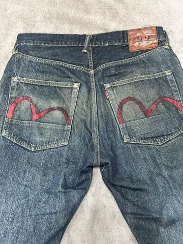 EVISU 에비수 자수 데님 팬츠 LOT2001 32 x 35