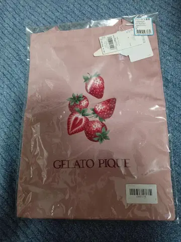 새상품 젤라또피케 gelatopique 스트로베리 모티브 패턴 토트백