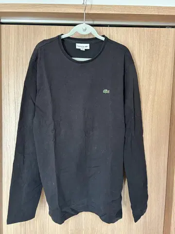 [ 롱T ] LACOSTE 라코스테 블랙 셔츠 US L
