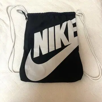 NIKE 블랙 드로우 스트링 백